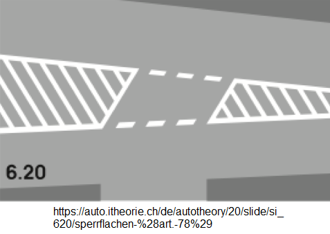 23.
Weisse Sperrflächen für Autos 23.
Weisse Sperrflächen für Autos