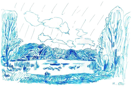 Figino: Panorama am Luganersee