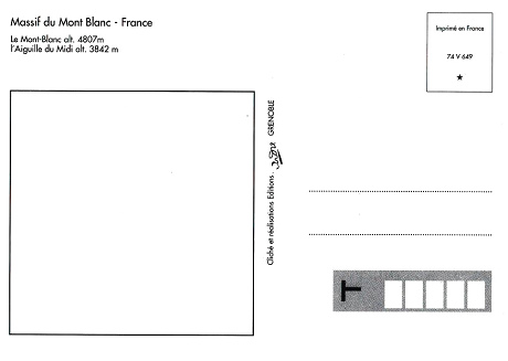 Chamonix Mont Blanc Rückseite Chamonix Mont Blanc Rückseite