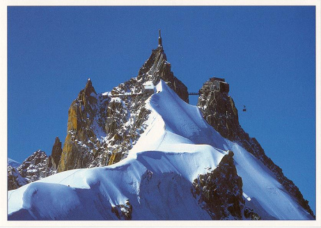 Chamonix Aiguille du Midi, 3842 m hoch