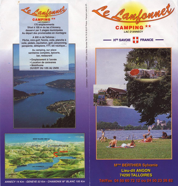 Prospekt des Campins Le Lanfonnet in Talloires Prospekt des Campins Le Lanfonnet in Talloires