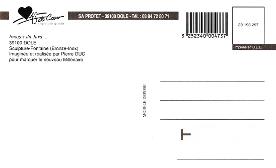 Dole Brunnen im Winter R�ckseite