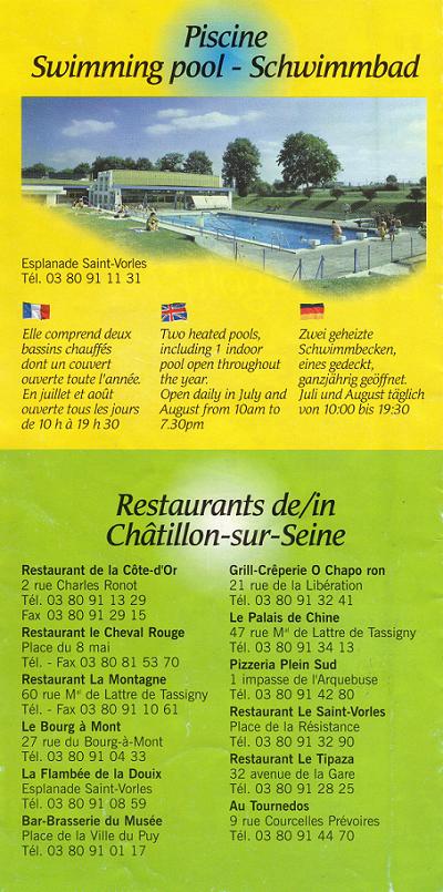 Ch�tillon sur Seine
                          Schwimmbad piscine