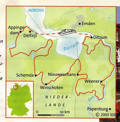 Karte: Kollard-Radwanderweg /
                                    Veloroute