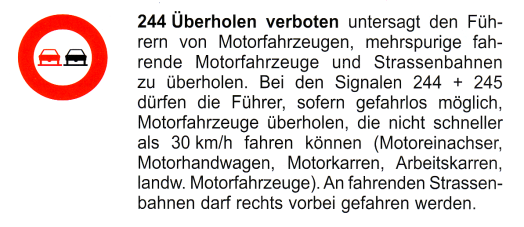 Verkehrszeichen: Vorschriftssignal
                      �berholverbot