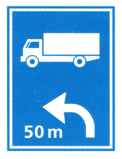 Verkehrszeichen: Umleitung f�r Schwerverkehr