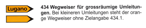 Verkehrszeichen: Wegweiser Umleitung