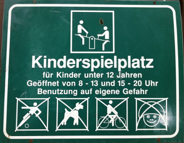 Playground shield 01
                                            with logos in Bodman near
                                            Ueberlingen in South
                                            Germany