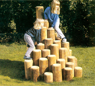 Bollard jumping 05, a bollard
                              mountain of play device company
                              "Legnolandia" at the exhibition
                              "archiexpo"
