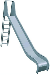 Tobog�n con escalera
                              con un fin plano