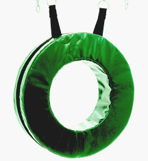 Columpio de neum�tico vertical 02:
                                rueda semi neum�tica con una funda de
                                terciopelo